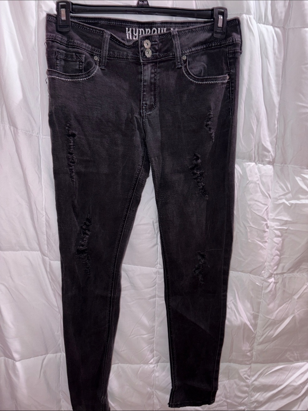 Hydraulic Women's Black Ripped Skinny Jeans